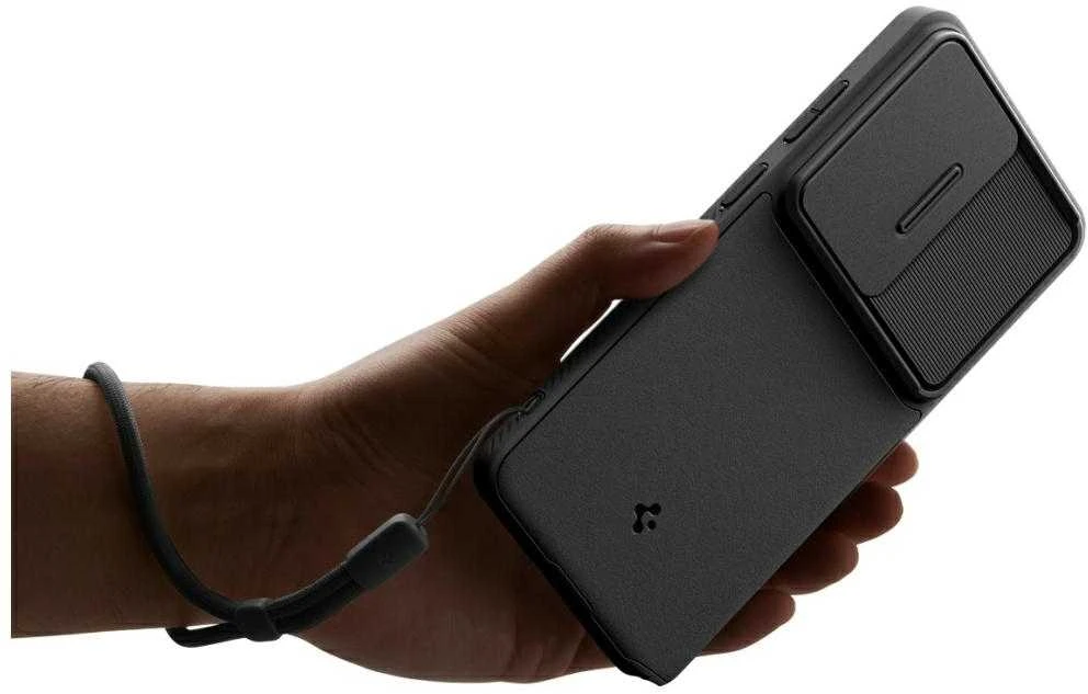 Spigen Optik Armor dėklas skirtas Samsung Galaxy S26 Ultra – juodos spalvos