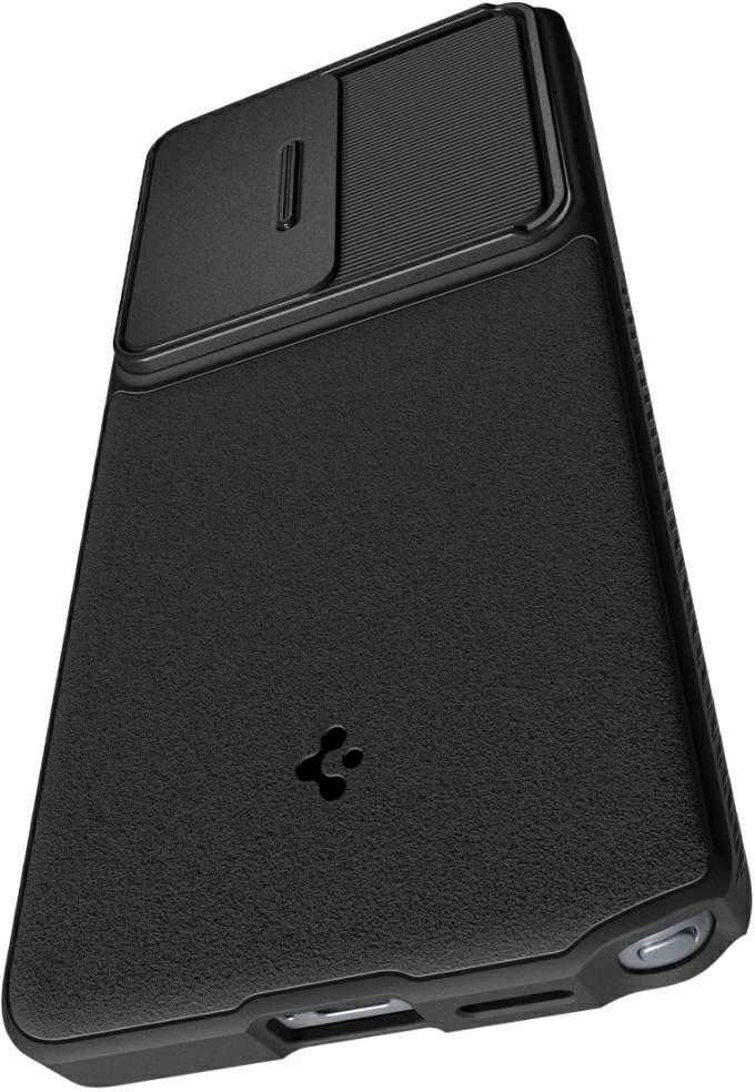 Spigen Optik Armor dėklas skirtas Samsung Galaxy S26 Ultra – juodos spalvos