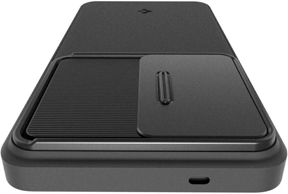 Spigen Optik Armor dėklas skirtas Samsung Galaxy S26 Ultra – juodos spalvos