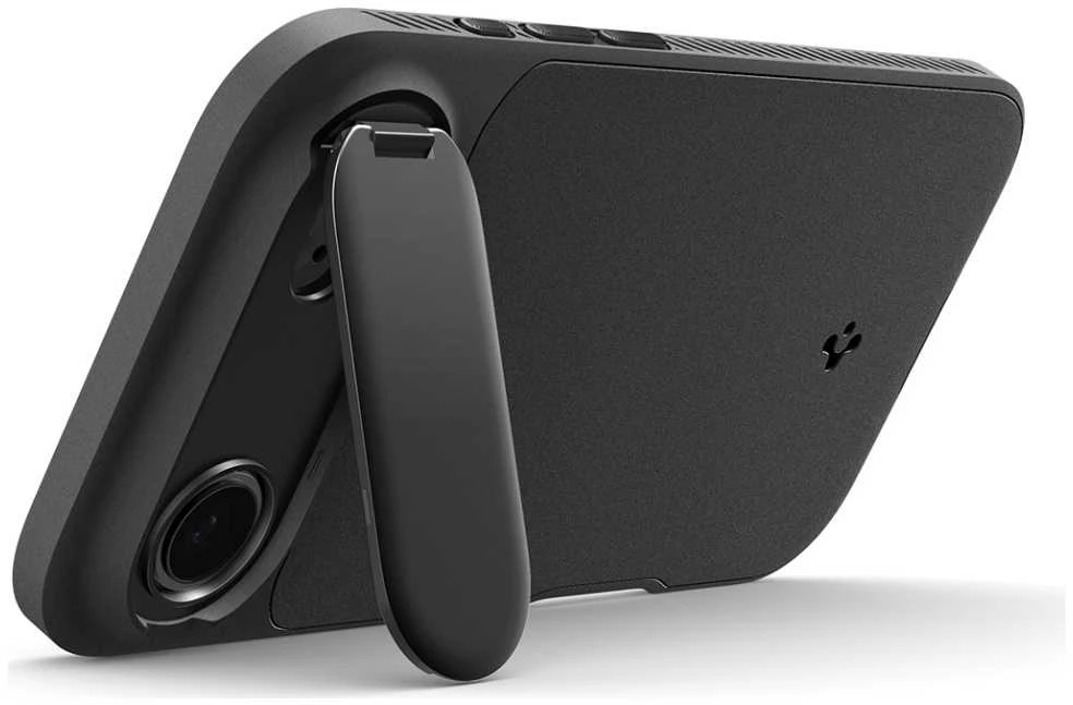Dėklas Spigen Optik Armor MagSafe, juodos spalvos – Apple iPhone Air