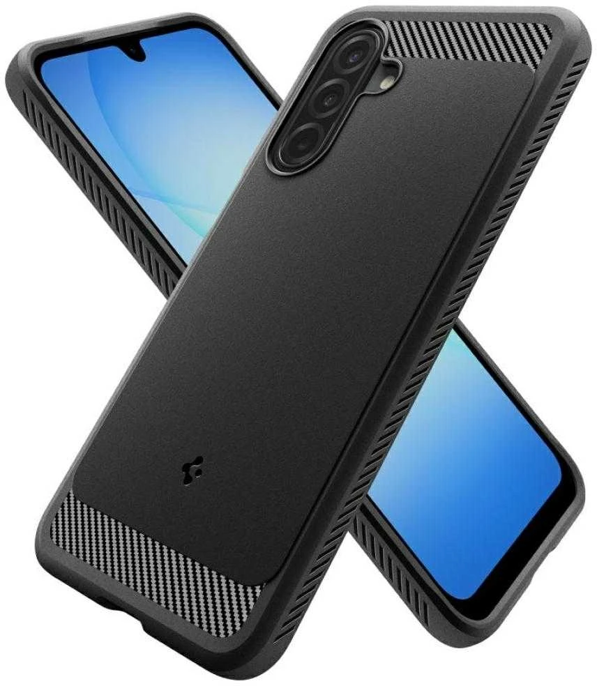 Spigen Rugged Armor dėklas skirtas Samsung Galaxy A17 – matinis juodos spalvos