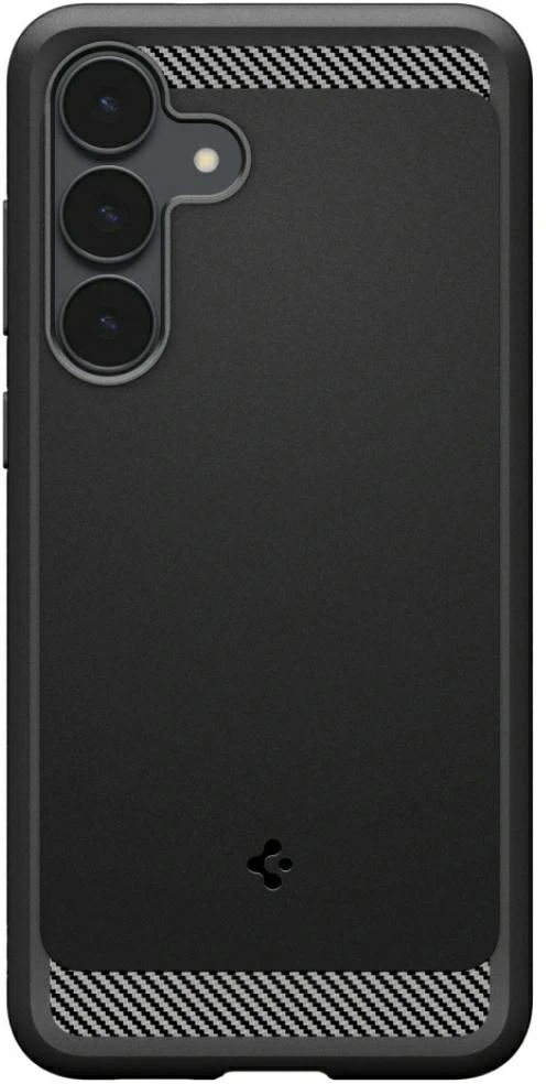 Dėklas „SPIGEN RUGGED ARMOR GALAXY S25 FE“ MATINĖ JUODA