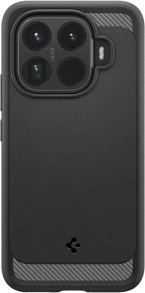 Dėklas Spigen Rugged Armor, matte juodas - Xiaomi 15T Pro