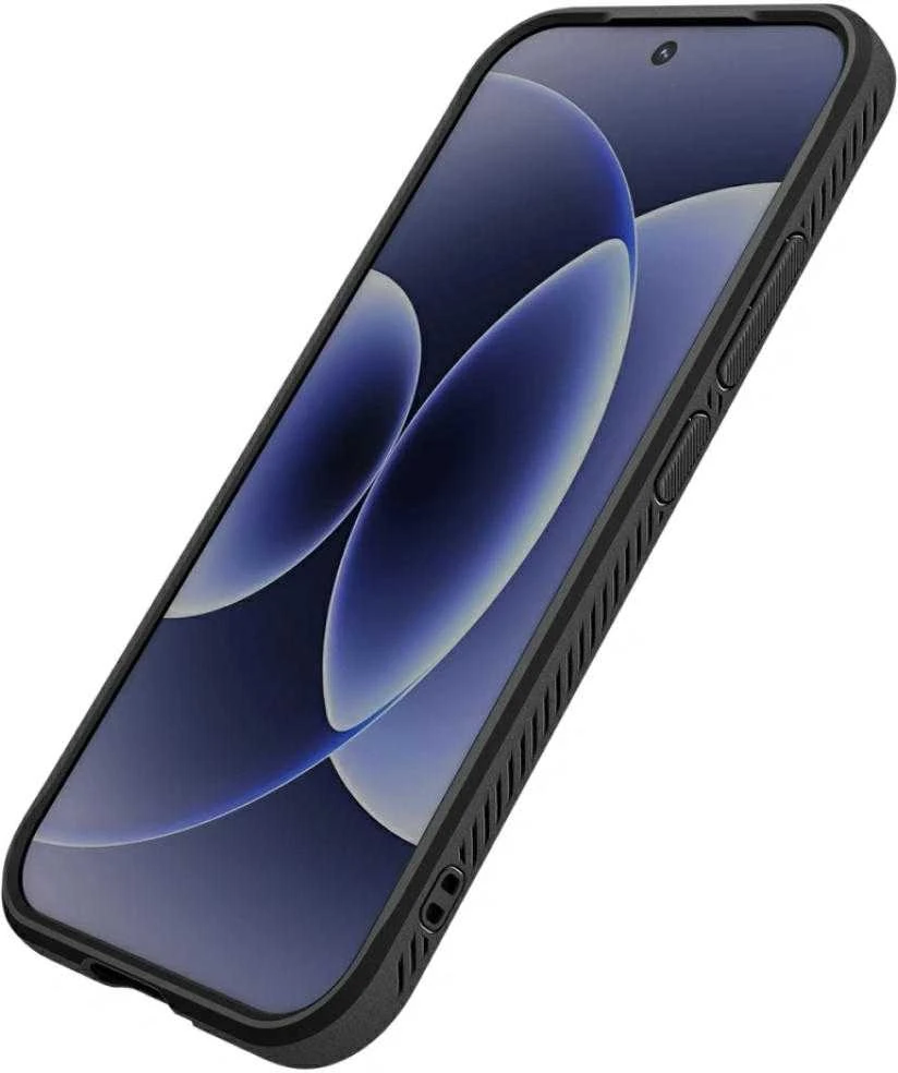 Spigen RUGGED Armor dėklas telefonui Xiaomi 17 matinės juodos spalvos