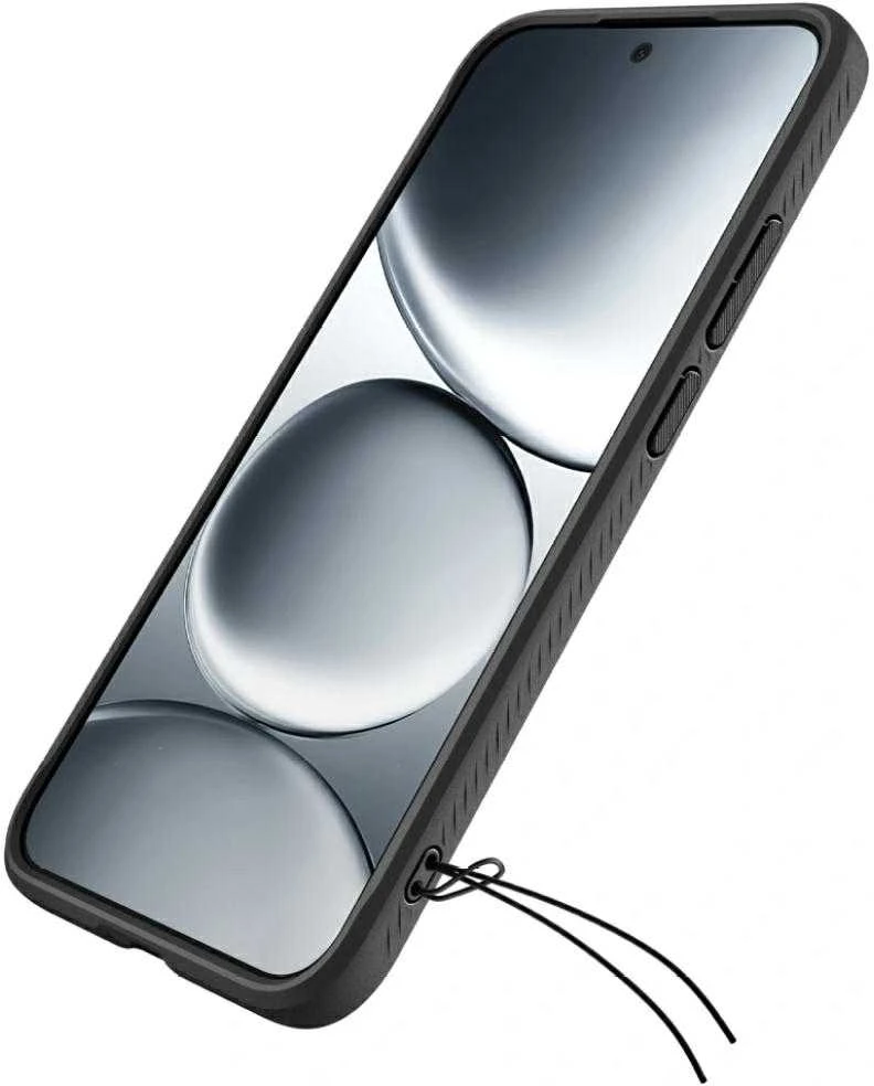 Dėklas Spigen Rugged Armor, matte juodas - Xiaomi Redmi Note 15 Pro 5G