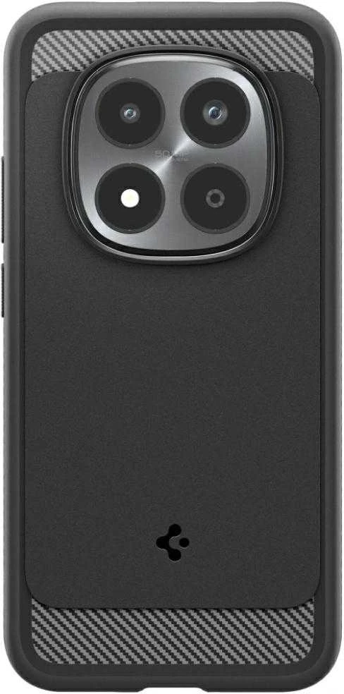Dėklas Spigen Rugged Armor, matte juodas - Xiaomi Redmi Note 15 Pro 5G