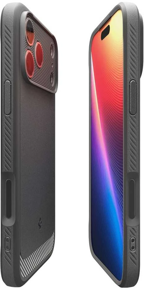 Dėklas „Spigen Rugged Armor MagSafe“, pilkas - iPhone 17 Pro Max