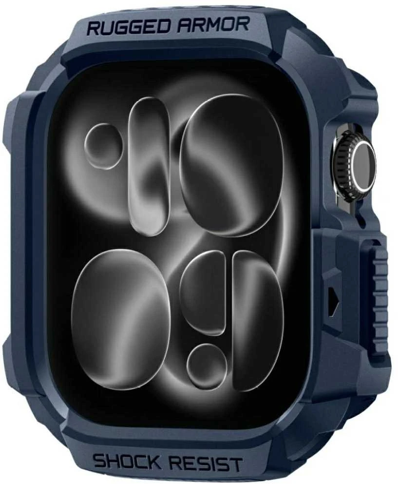 Dėklas „Spigen Rugged Armor 2“, mėlynas, mėlynas - Apple Watch 11 42mm