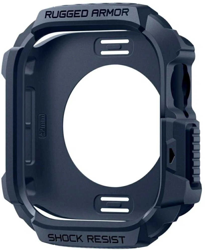 Dėklas „Spigen Rugged Armor 2“, mėlynas, mėlynas - Apple Watch 11 42mm