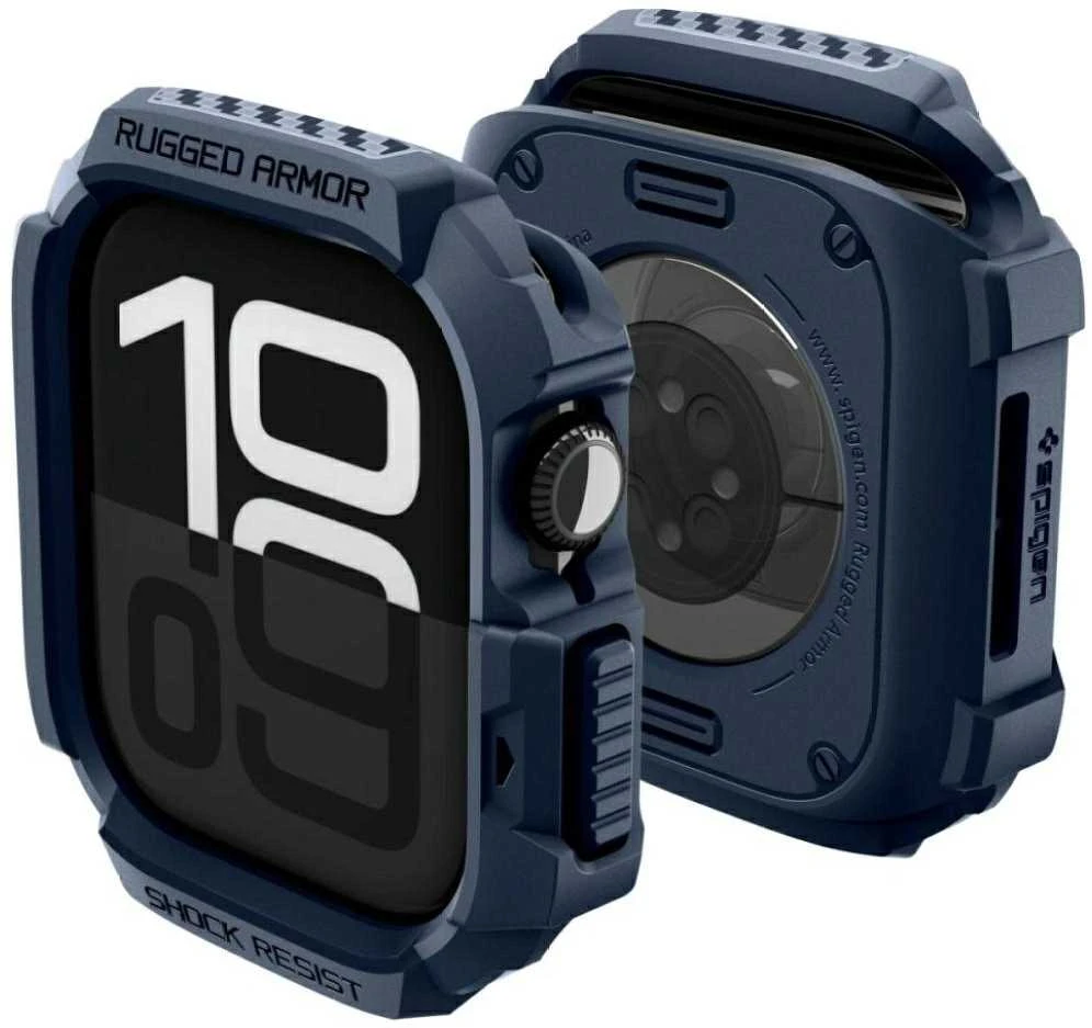 Dėklas „Spigen Rugged Armor 2“, mėlynas, mėlynas - Apple Watch 11 42mm