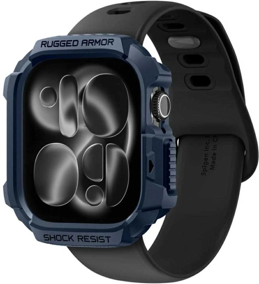 Dėklas „Spigen Rugged Armor 2“, mėlynas, mėlynas - Apple Watch 11 42mm