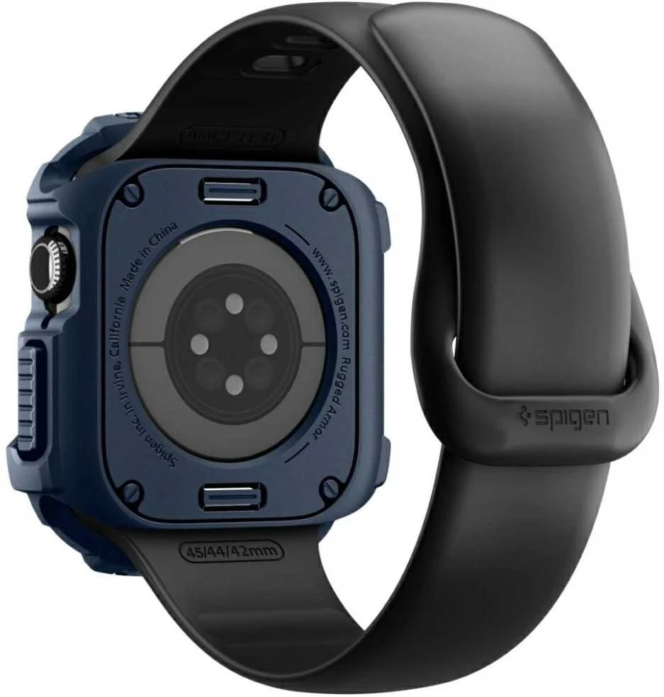 Dėklas „Spigen Rugged Armor 2“, mėlynas, mėlynas - Apple Watch 11 42mm