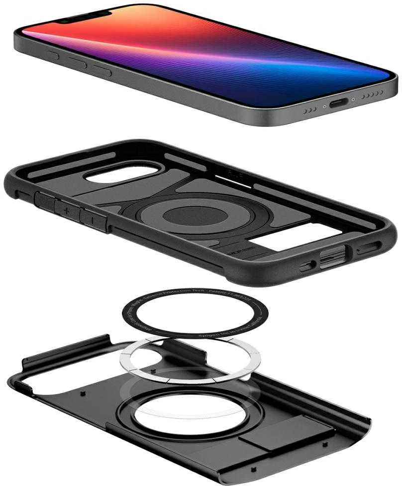 Spigen Slim Armor MagSafe Apple iPhone SE 4 (2025) – dėklas telefonui juodos spalvos