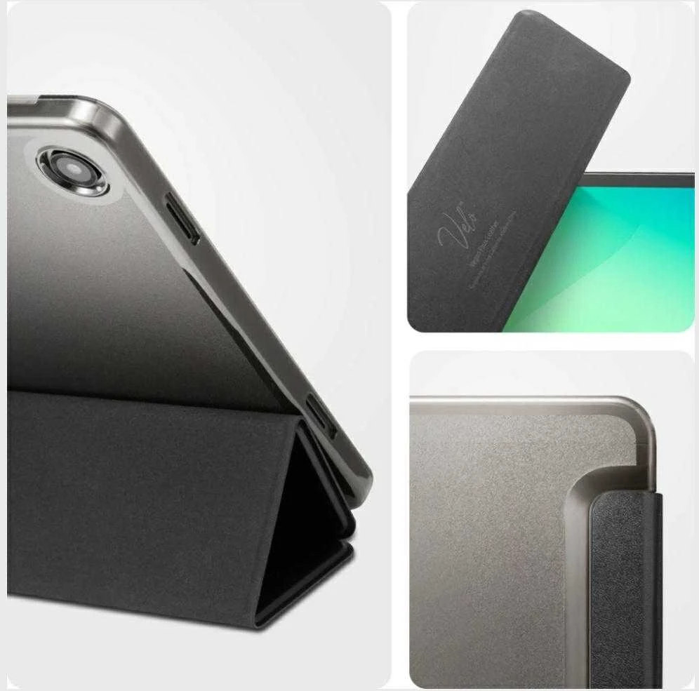 Spigen Smart Fold dėklas planšetei Galaxy Tab A9+ / A11+ Plus 11.0 X210 / X215 / X216 / X230 / X235 / X236 juodos spalvos