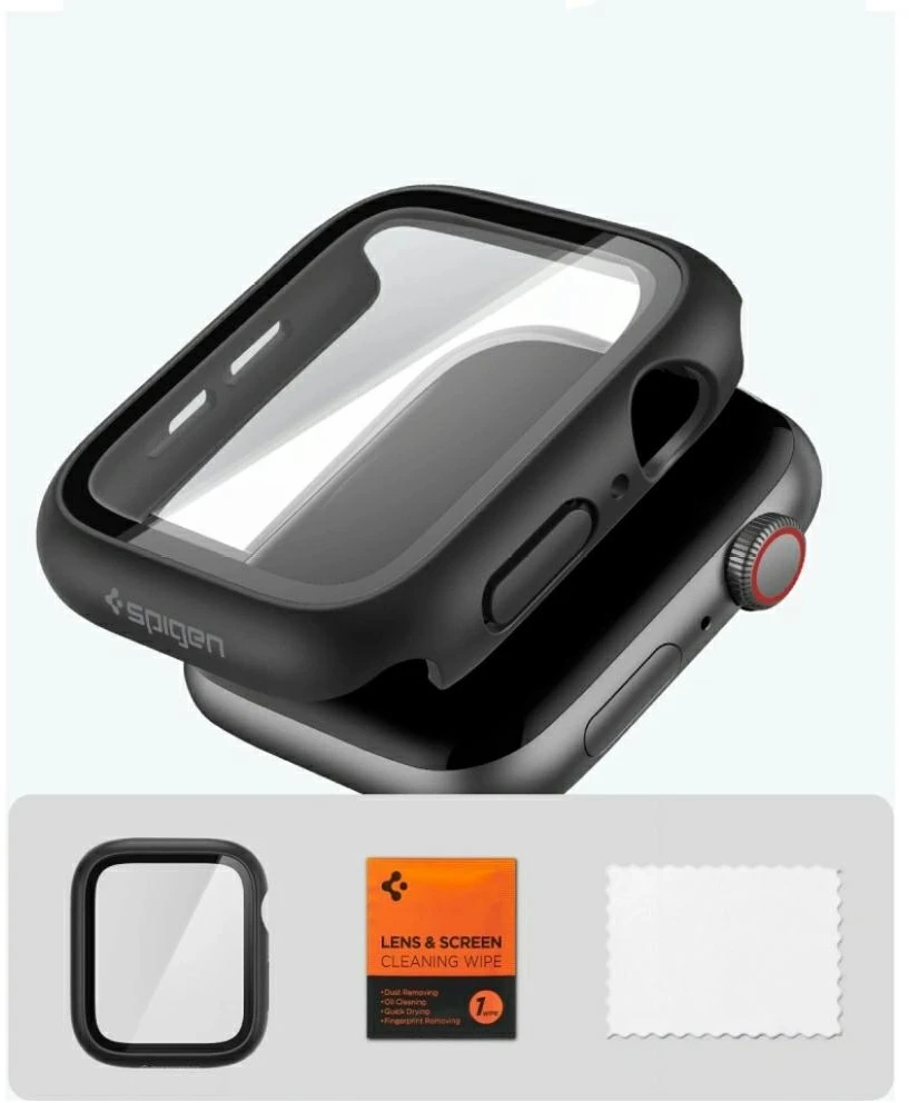 SPIGEN THIN FIT 360 WATCH 4 / 5 / 6 / SE 1 / 2 / 3 (44 MM) Juodas