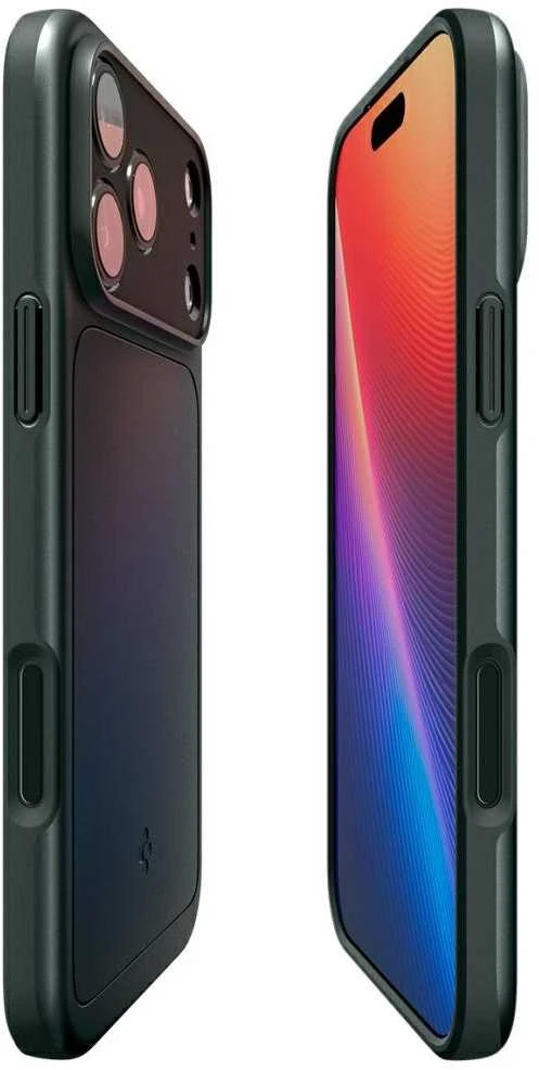 Spigen Thin Fit MagSafe dėklas skirtas Apple iPhone 17 Pro Max – žalios spalvos
