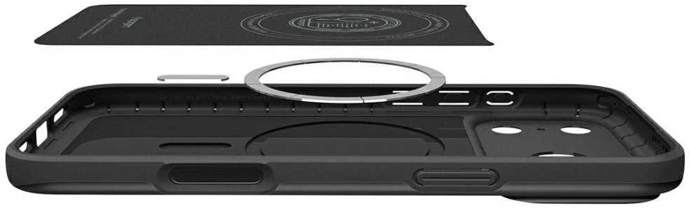 Spigen Thin Fit MagSafe dėklas skirtas Apple iPhone 17 Pro – juodos spalvos