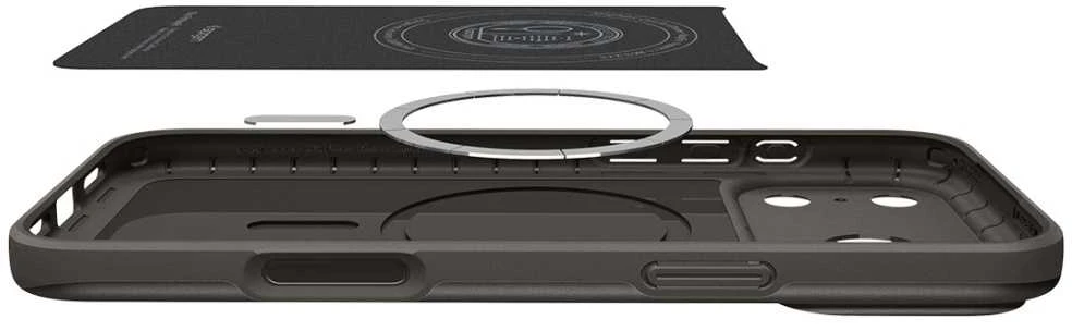 Dėklas Spigen Thin Fit MagSafe, gunmetal - iPhone 17 Pro Max