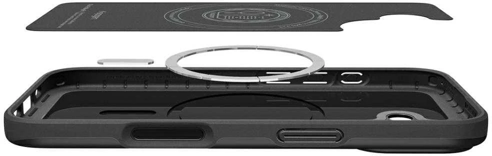 Spigen Thin Fit MagSafe dėklas skirtas Apple iPhone 17 – juodos spalvos