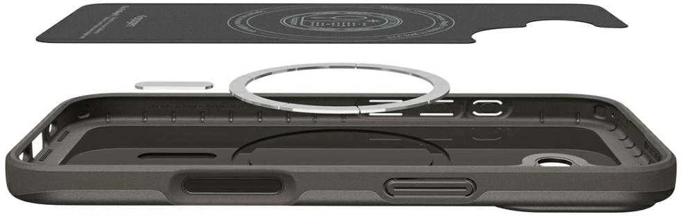 Spigen Thin Fit MagSafe dėklas skirtas Apple iPhone 17 – pilkos spalvos