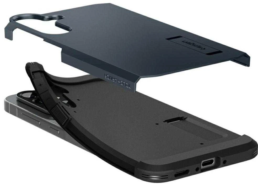 Dėklas Spigen Tough Armor Galaxy A56 5G metalinis šiferis