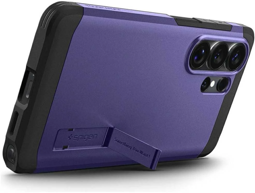 Spigen Tough Armor Mag MagSafe dėklas skirtas Samsung Galaxy S26 Ultra – violetinės spalvos