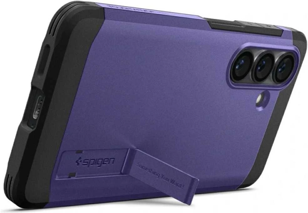 Spigen Tough Armor Mag MagSafe dėklas Samsung Galaxy S26+ Plus pelenų violetinės spalvos