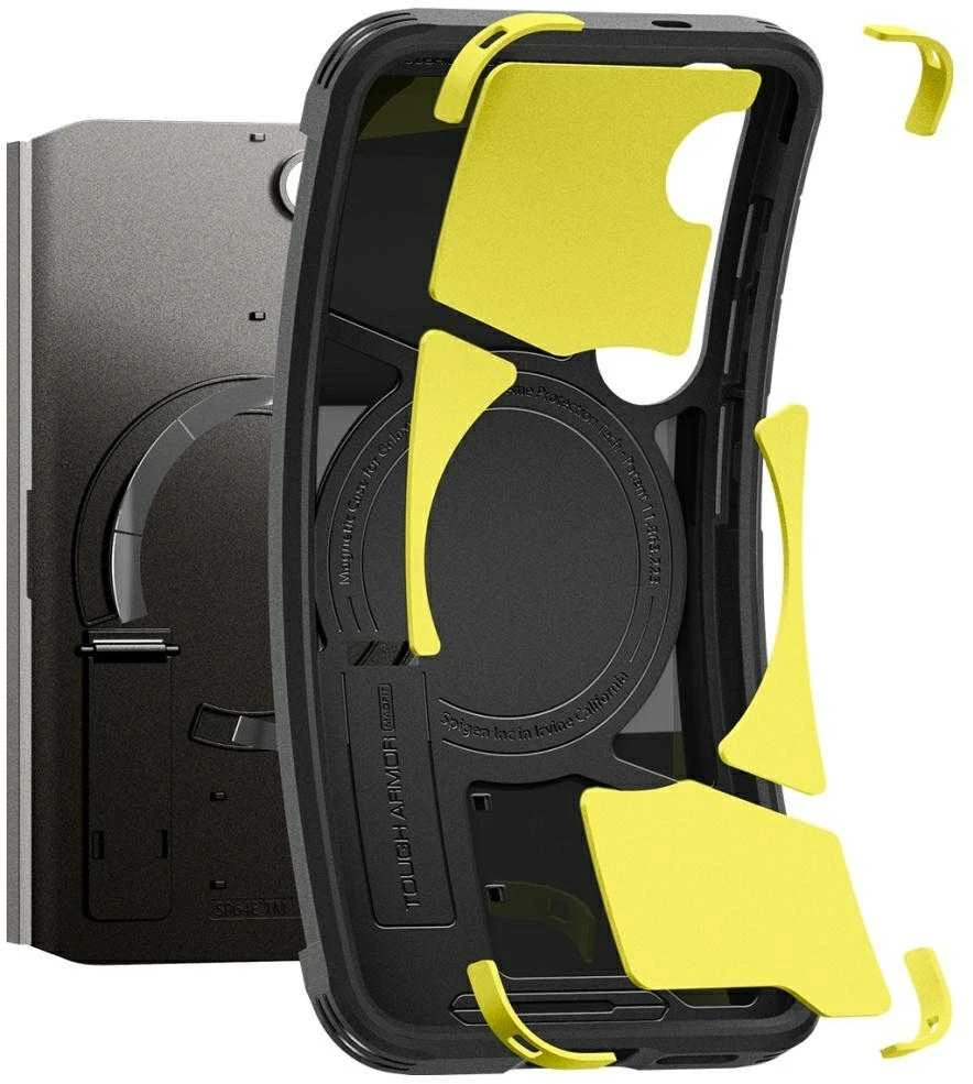 Dėklas Spigen Tough Armor Magsafe Galaxy S25+ gunmetal