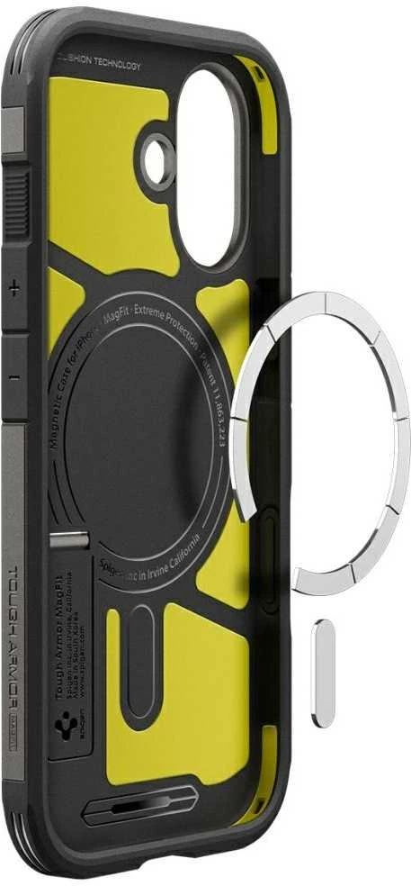 Spigen Tough Armor "T" MagSafe dėklas skirtas Apple iPhone 17 – pilkos spalvos