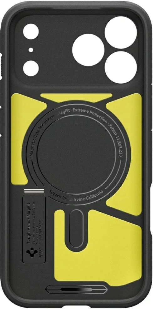 Dėklas SPIGEN case TOUGH ARMOR T compatible with MagSafe for IPHONE 18 Pro Max / 17 Pro Max gunmetal