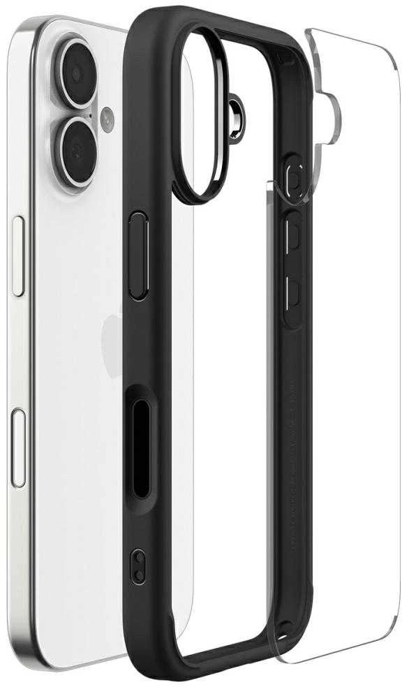 Dėklas Spigen Ultra Hybrid, matte juodas - iPhone 17