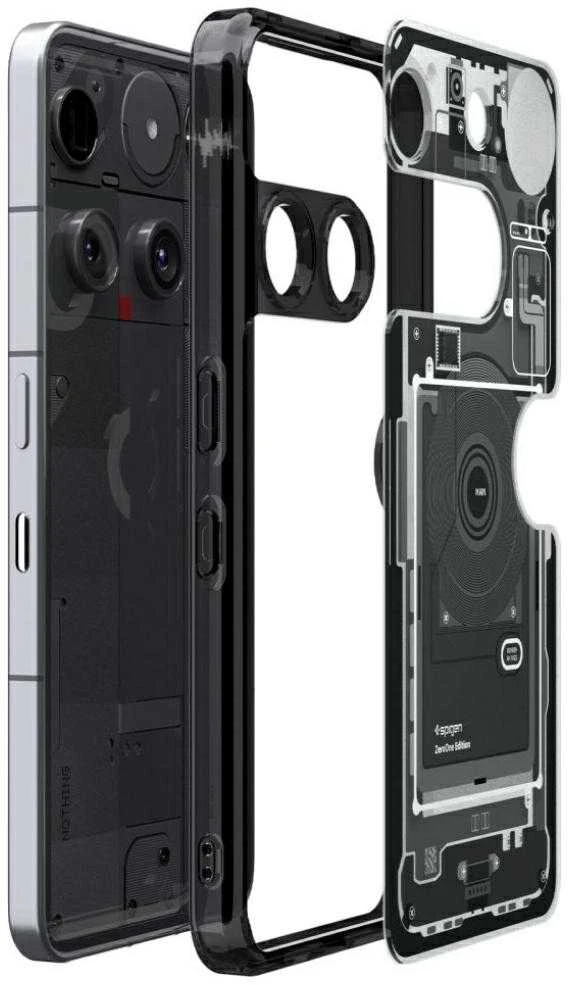 Spigen Ultra Hybrid dėklas skirtas Nothing Phone 3 Zero One – skaidrus