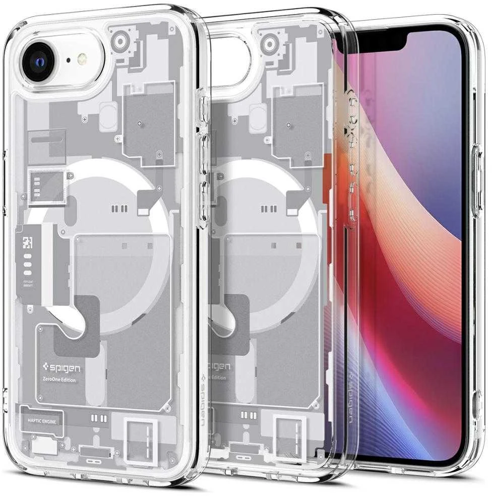 Dėklas Spigen Ultra Hybrid MagSafe Case for iPhone 16e / 17e Zero One - Baltas