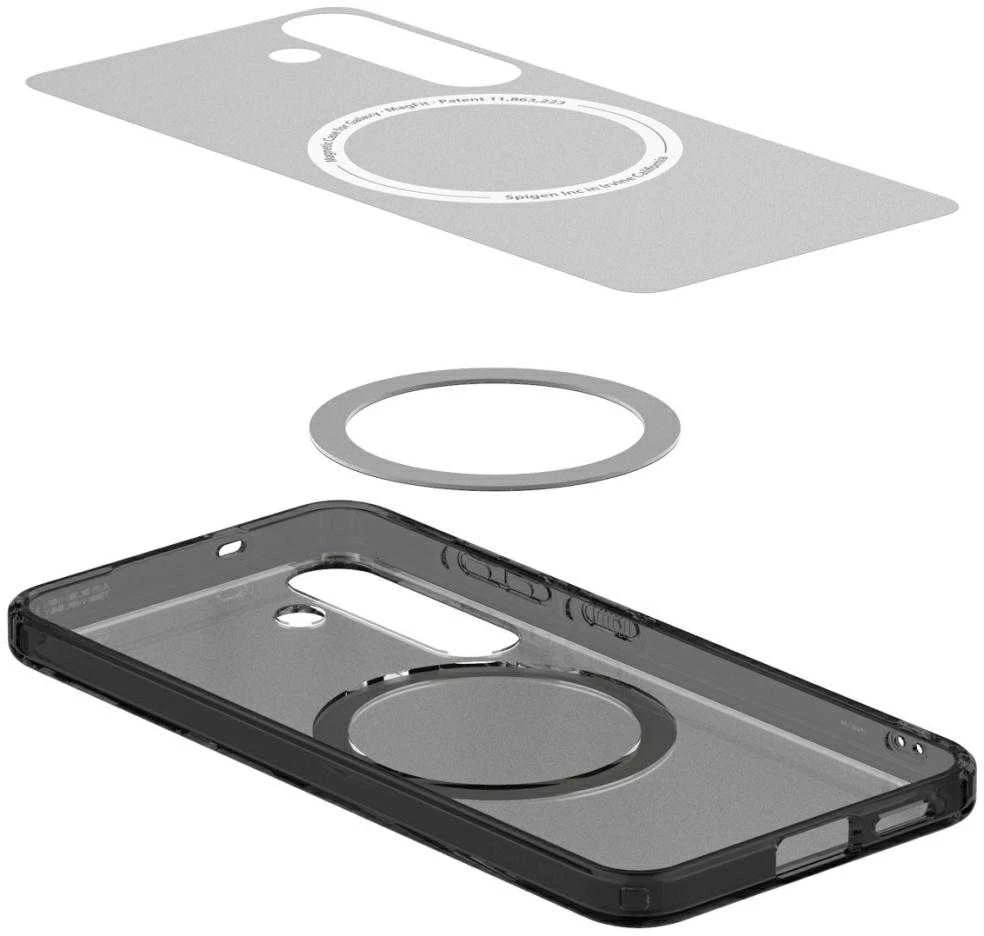 Dėklas Spigen Ultra Hybrid Mag Magsafe Galaxy S25 frost juodas