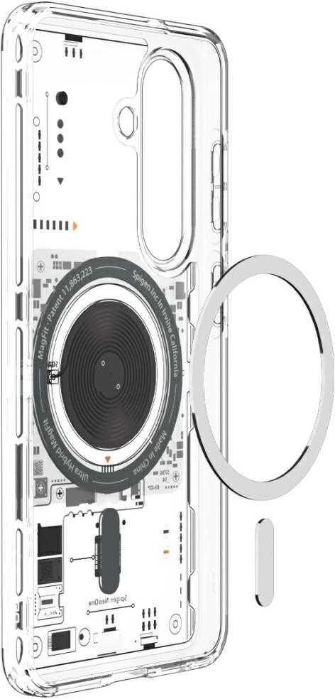 Spigen Ultra Hybrid Mag MagSafe dėklas skirtas Samsung Galaxy S26+ Neo One – skaidrus
