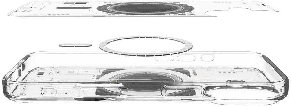 Spigen Ultra Hybrid MagSafe dėklas skirtas Apple iPhone 17 Neo One – skaidrus