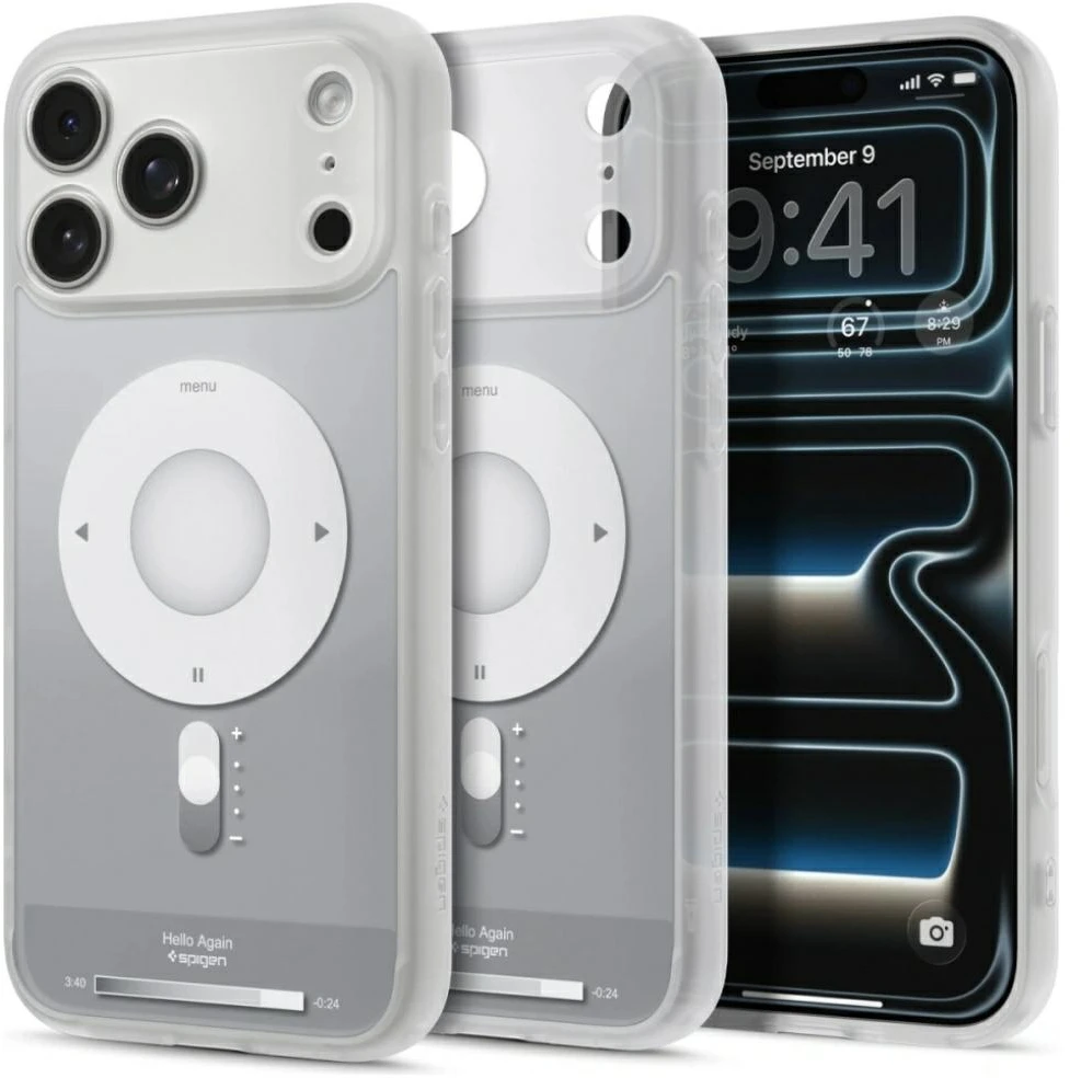 Dėklas Spigen Ultra Hybrid MagSafe iPhone 17 Pro Max / 18 Pro Max KLASIKINIS SIDABRINIS