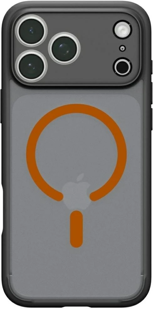 Dėklas Spigen Ultra Hybrid Mag MagSafe do iPhone 18 Pro Max / 17 Pro Max juoda-oranžinė