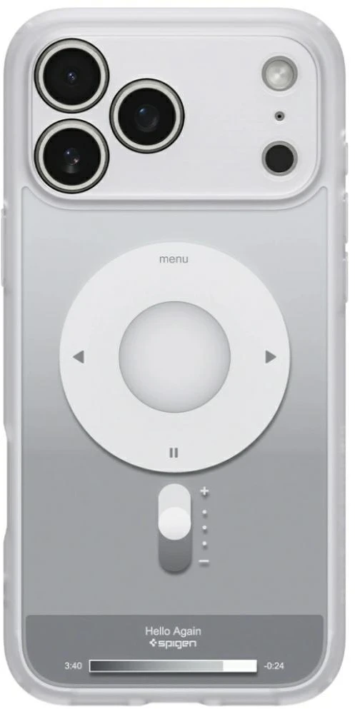 Dėklas Spigen Ultra Hybrid MagSafe iPhone 17 Pro Max / 18 Pro Max KLASIKINIS SIDABRINIS
