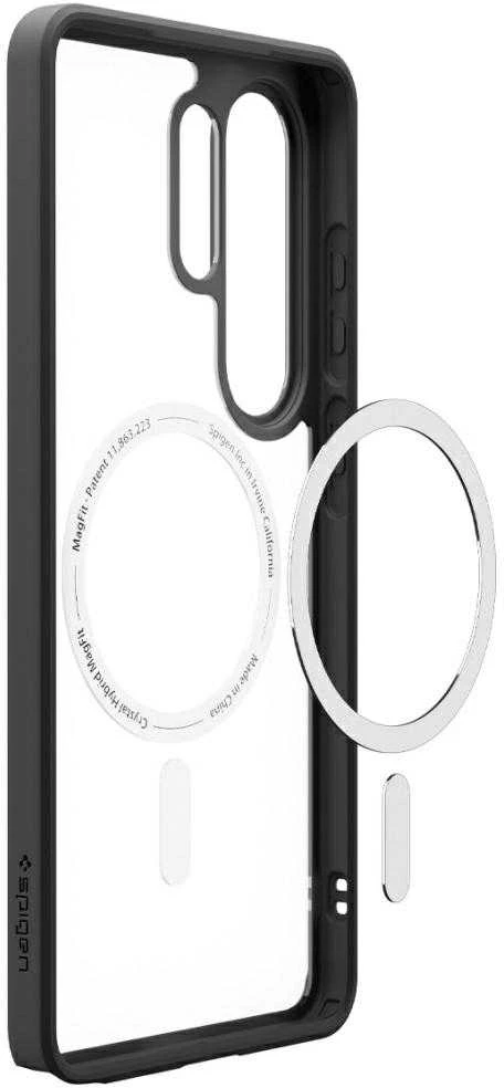 Spigen Ultra Hybrid Mag MagSafe dėklas skirtas Samsung Galaxy S26 Ultra – Clear Juodas