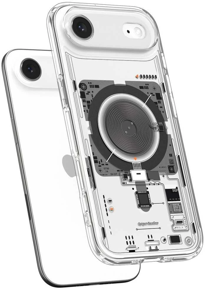 Spigen Ultra Hybrid MagSafe dėklas skirtas Apple iPhone 17 Air Neo One – skaidrus