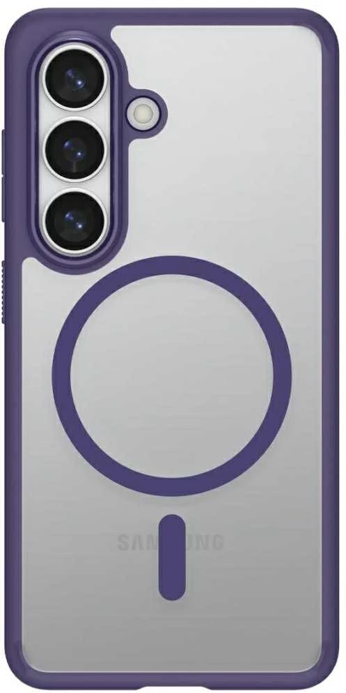 Spigen Ultra Hybrid Mag MagSafe dėklas skirtas Samsung Galaxy S26 – Clear violetinės spalvos