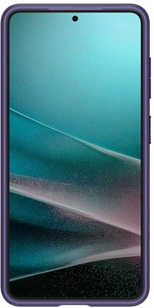 Spigen Ultra Hybrid Mag MagSafe dėklas skirtas Samsung Galaxy S26+ – skaidrus ir mėlynos spalvos
