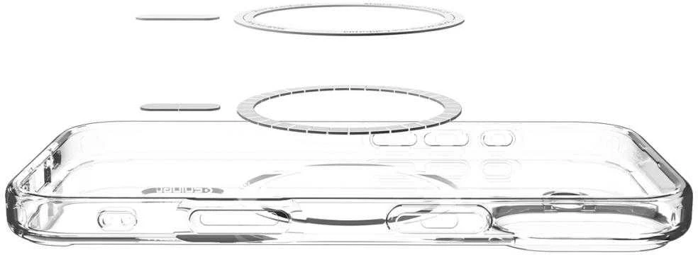 Spigen Ultra Hybrid MagSafe dėklas skirtas Apple iPhone 17 – baltos spalvos