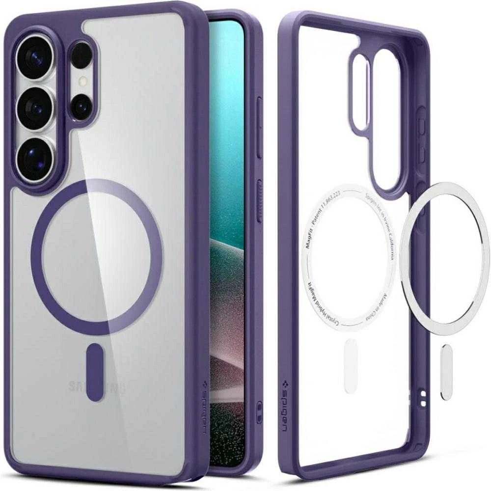 Dėklas Spigen ULTRA HYBRID MAG MagSafe Samsung Galaxy S26 ULTRA DĖKLAI TAMSIAI VIOLETINĖS SPALVOS