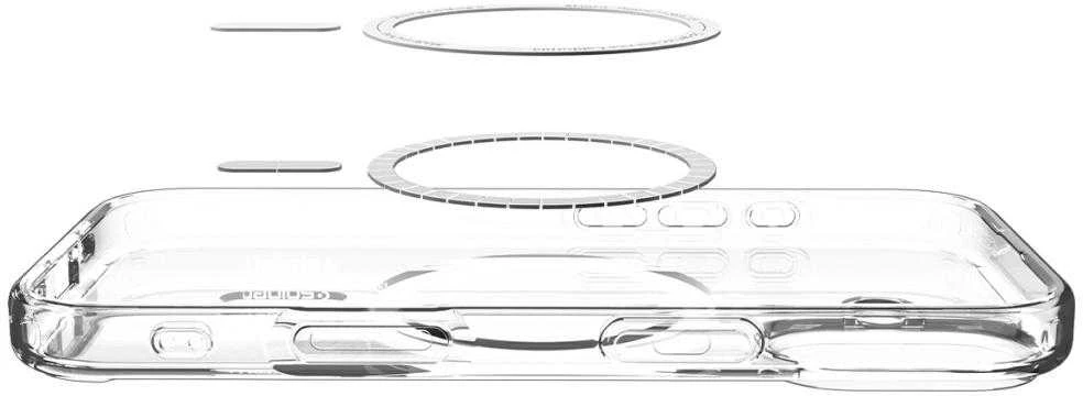Spigen Ultra Hybrid MagSafe dėklas skirtas Apple iPhone 17 – skaidrus pilkos spalvos