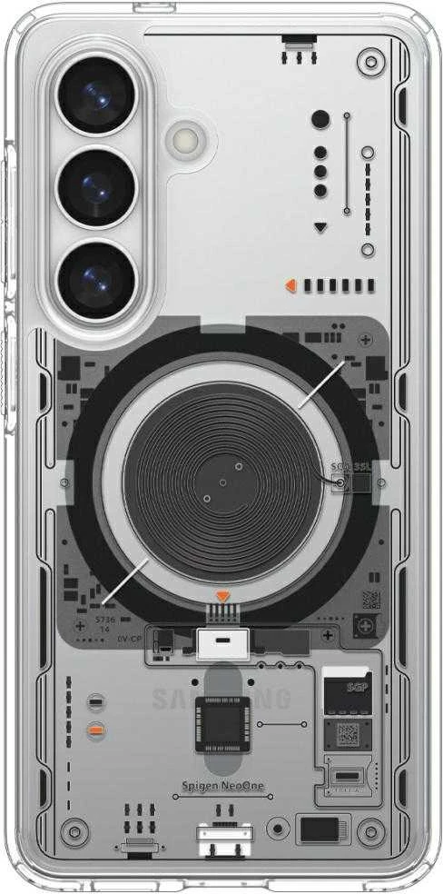 Spigen Ultra Hybrid Mag MagSafe dėklas skirtas Samsung Galaxy S26+ Neo One – skaidrus
