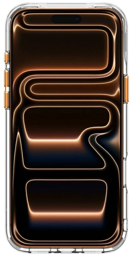 Dėklas Spigen Ultra Hybrid Optik S MagSafe do iPhone 17 Pro Max / 18 Pro Max permatomas oranžinė