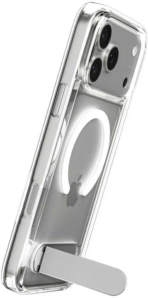 Dėklas Spigen „Ultra Hybrid S MagSafe“, skaidriai baltas – „iPhone 17 Pro Max“