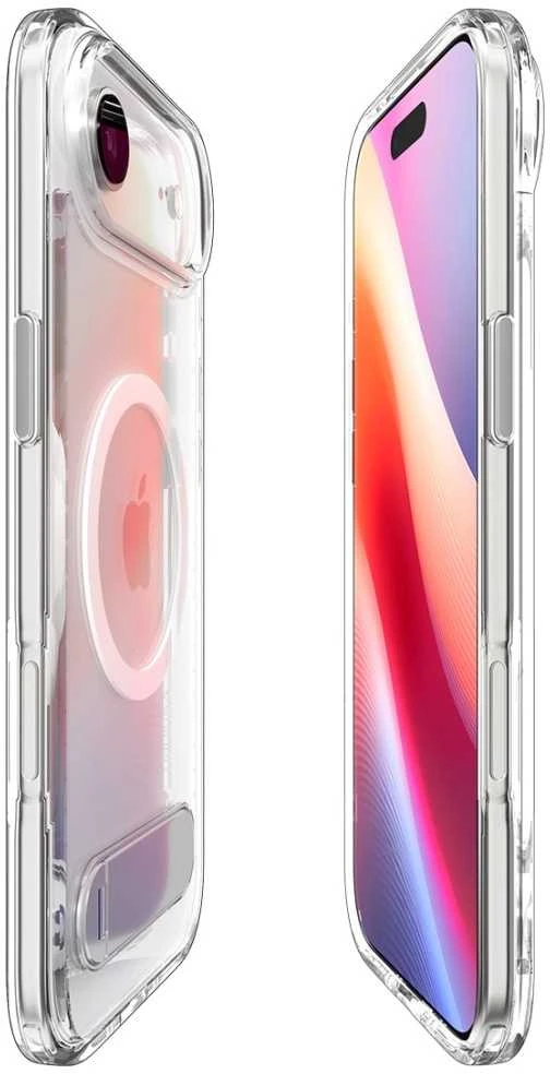 Spigen Ultra Hybrid "S" MagSafe dėklas skirtas Apple iPhone 17 Air – skaidrus and baltos spalvos